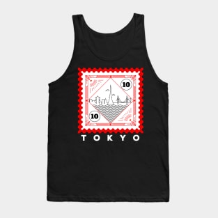 Tokyo Stamp Design Tank Top